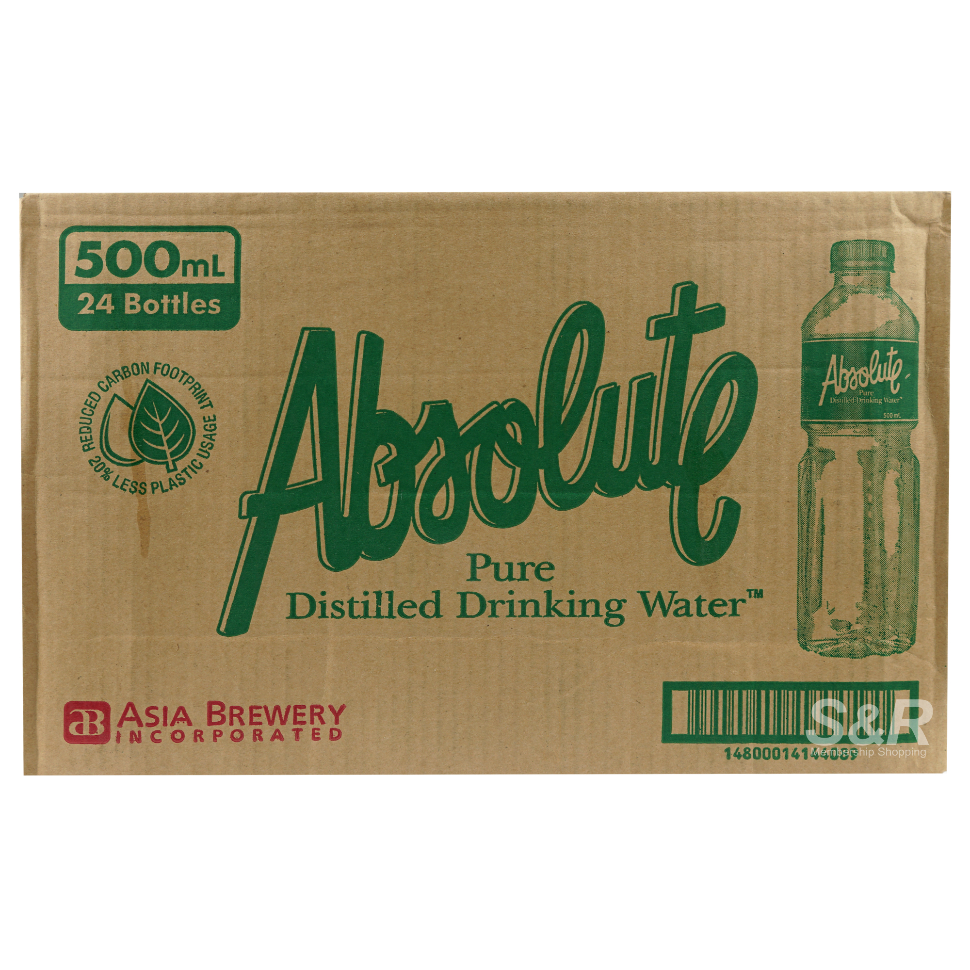 Absolute Pure Distilled Drinking Water 24 bottles